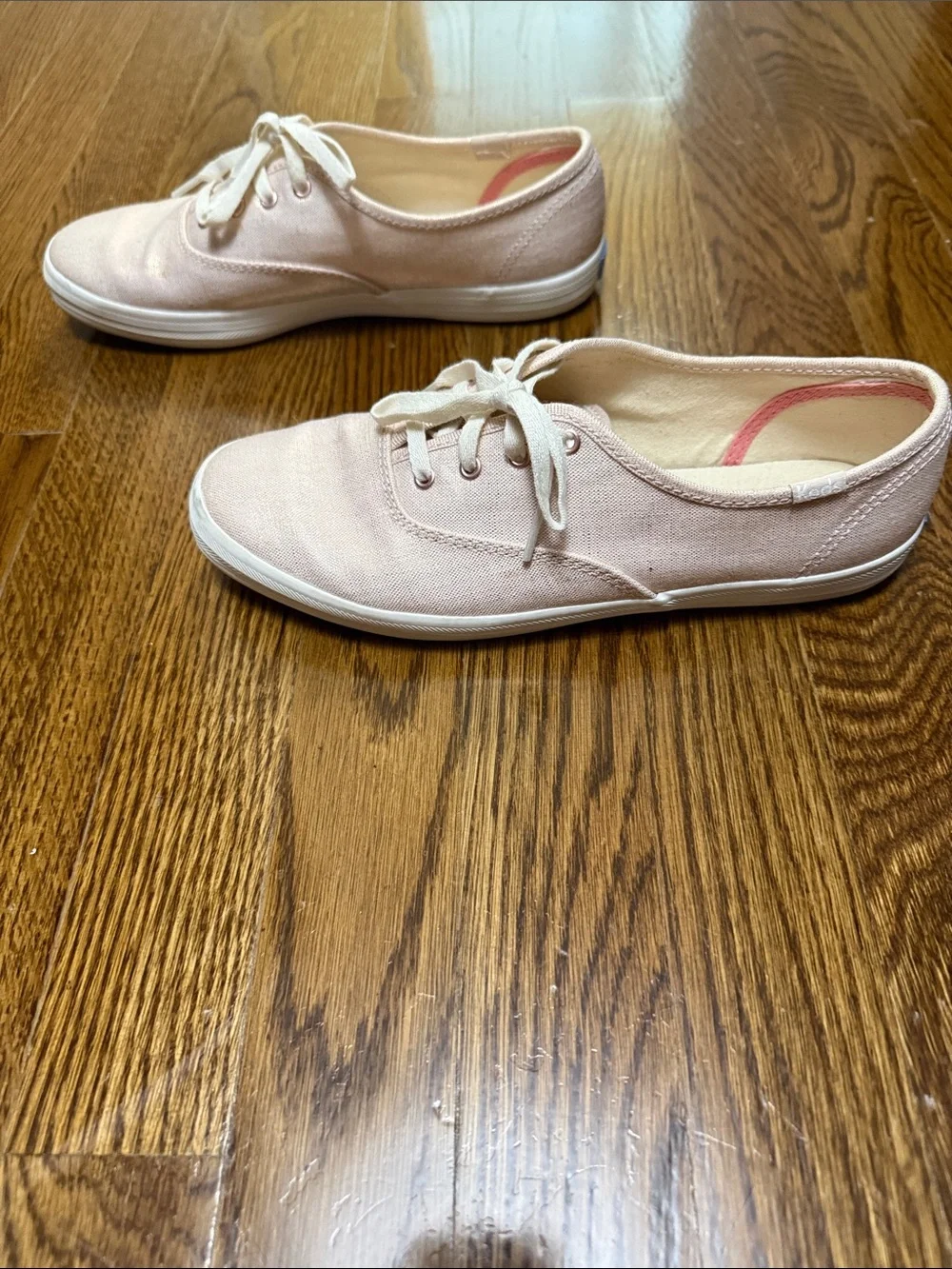 Keds Pink Canvas Low-Top Sneakers